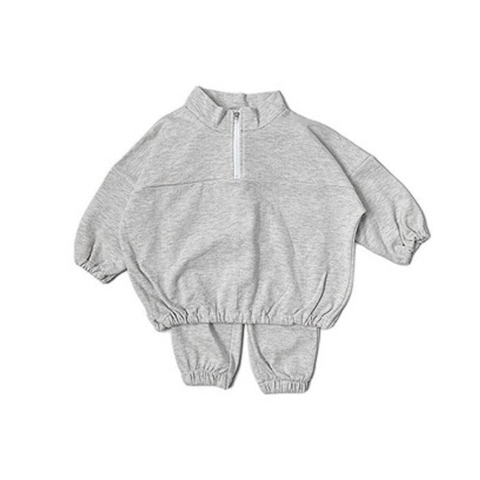 【BABY&KID】ハイネック暖かいオシャレセットアップSK030314