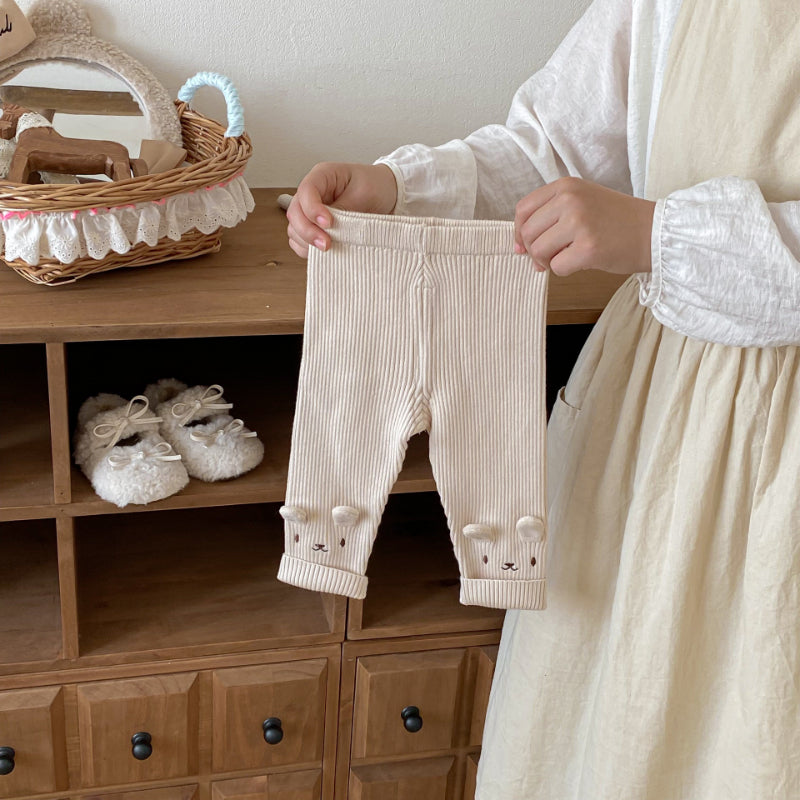 【BABY&KID】冬新作キャラクター刺繍レギンスSK102536