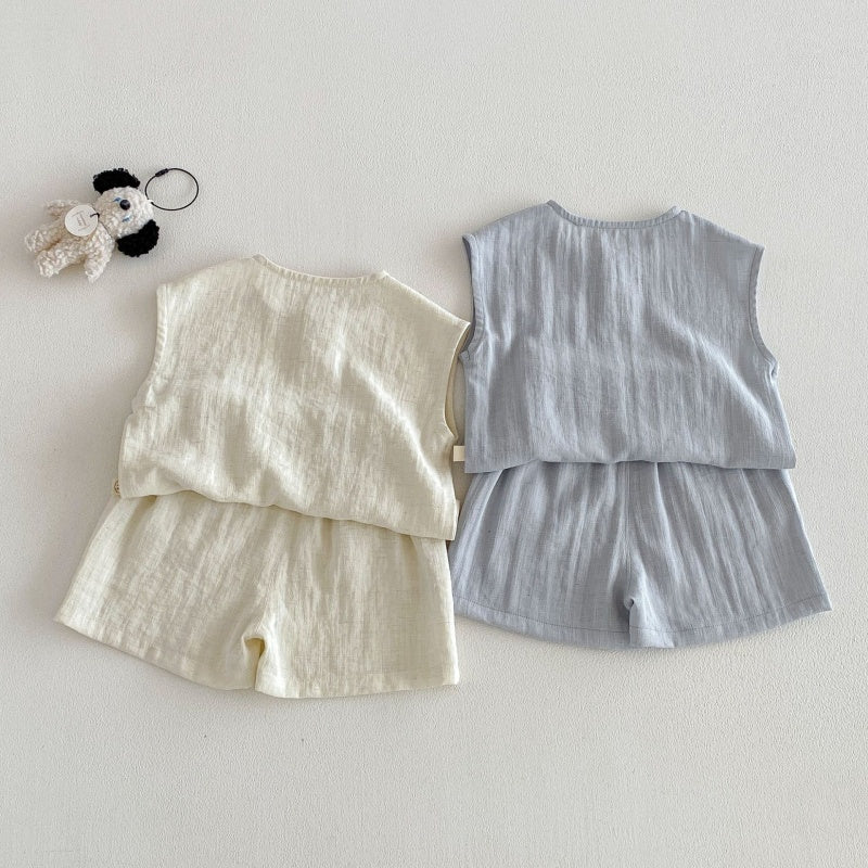 【BABY&KID】夏新作いぬプリントセットアップSK105606