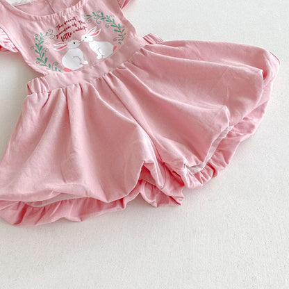 【BABY】うさぎサロペットパンツ（ショートパンツ）SK092309