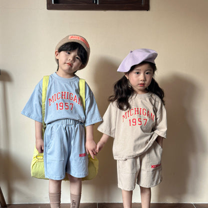 【BABY＆KID】夏新作 MICHIGANカジュアルセットアップ SK063001