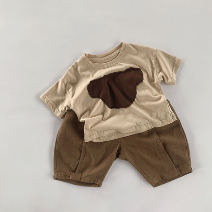 【BABY&KID】夏新作 クマプリントTシャツSK080807