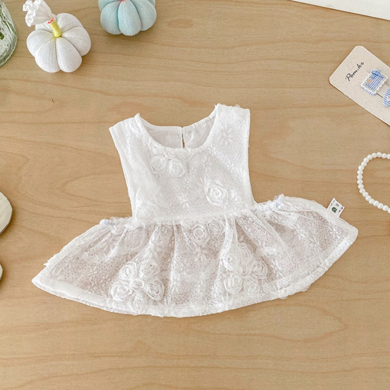 【BABY】ストライプロンパース＆レースキャミ2点セットSK103912
