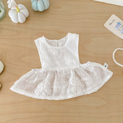 【BABY】ストライプロンパース＆レースキャミ2点セットSK103912