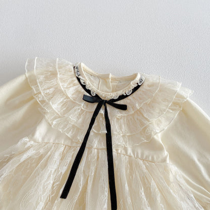 【BABY】レースリボンロンパースSK103603