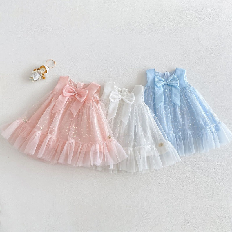 【BABY&KID】夏新作チュール蝶結びワンピースSK105912