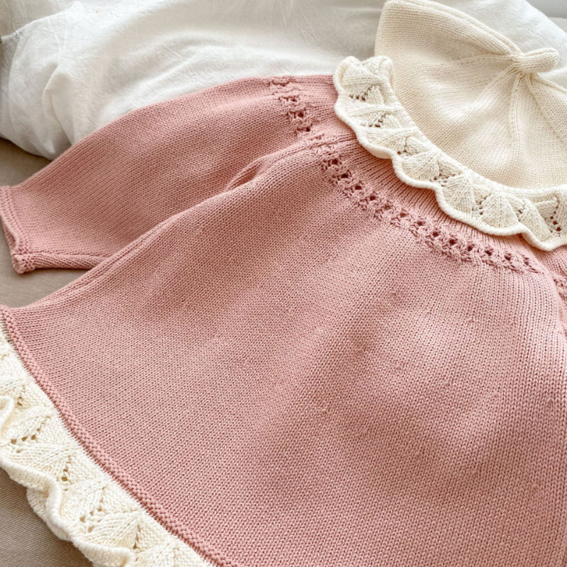 【BABY&KID】レトロ刺繍ニットカーディガンSK092911
