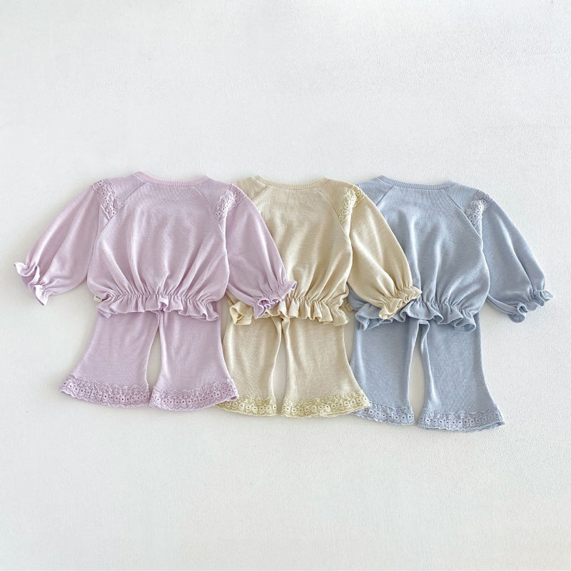 【BABY&KID】スウィートニットフリルセットアップSK106614
