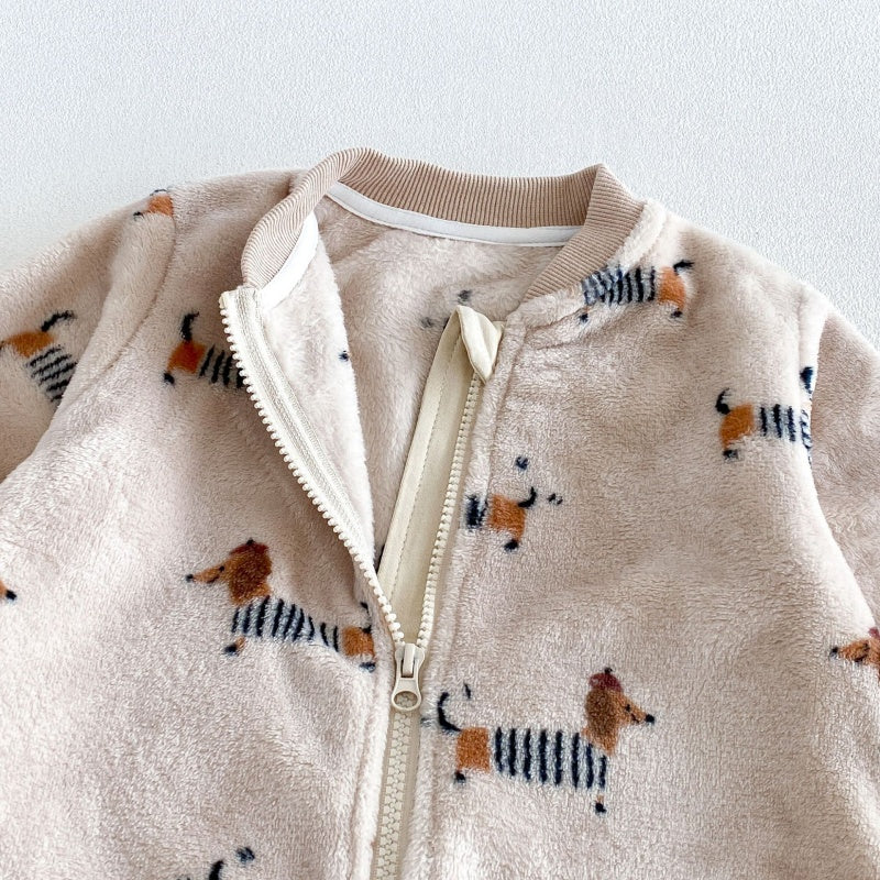 【BABY&KID】冬新作いぬリバーシブルボアカバーオールSK108501