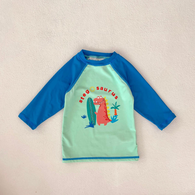 【BABY&KID】夏新作 恐竜柄長袖水着SK090925