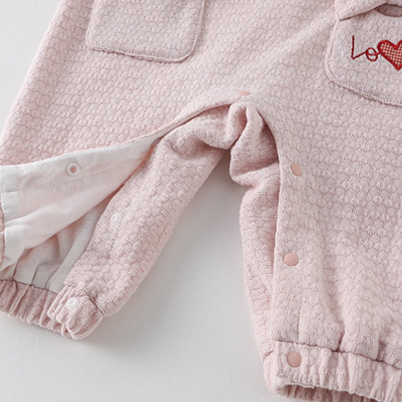 【BABY】うさぎ刺繍カバーオールSK104209