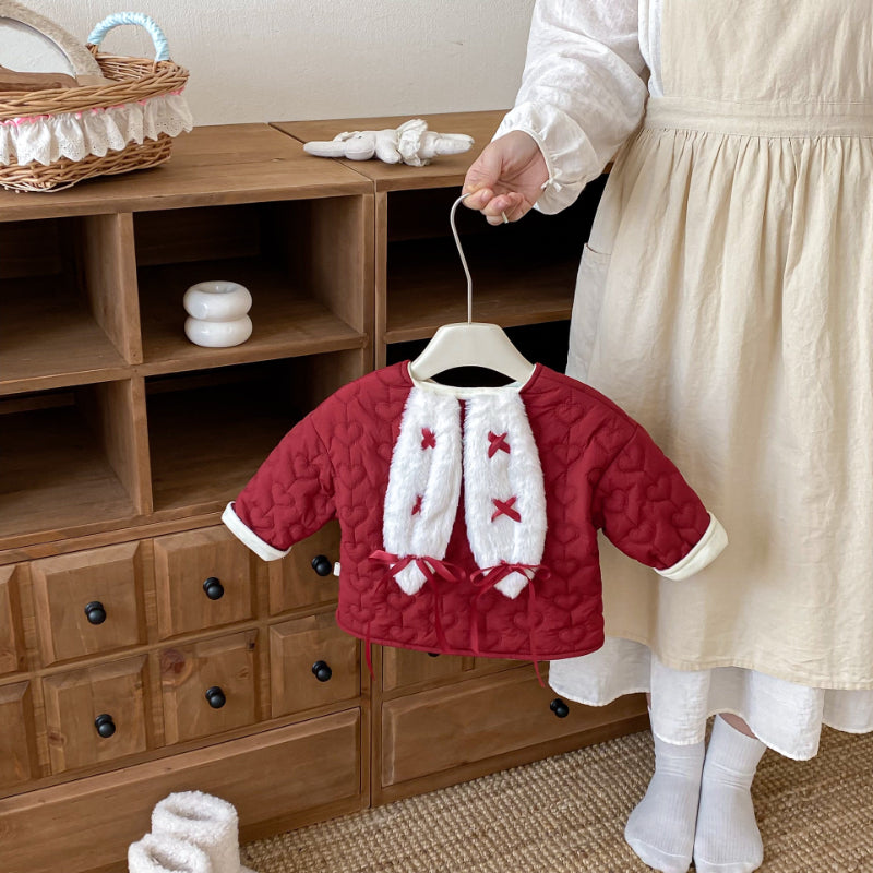 【BABY&KID】冬新作大きな耳付き中綿アウターSK102522