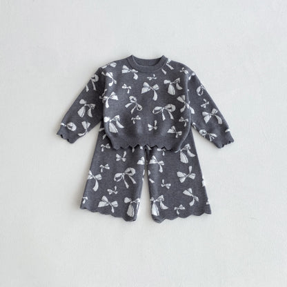 【BABY&KID】蝶結び柄セットアップSK100334