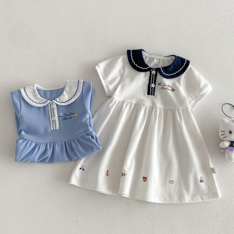 【BABY&KID】夏新作丸襟カートゥーンワンピースSK105524