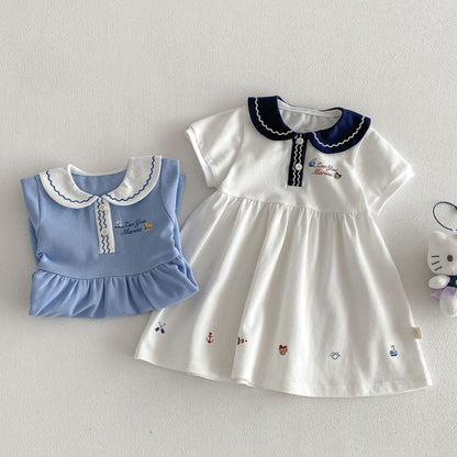 【BABY&KID】夏新作丸襟カートゥーンワンピースSK105524