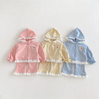 【BABY&KID】フード付きレースセットアップSK104314