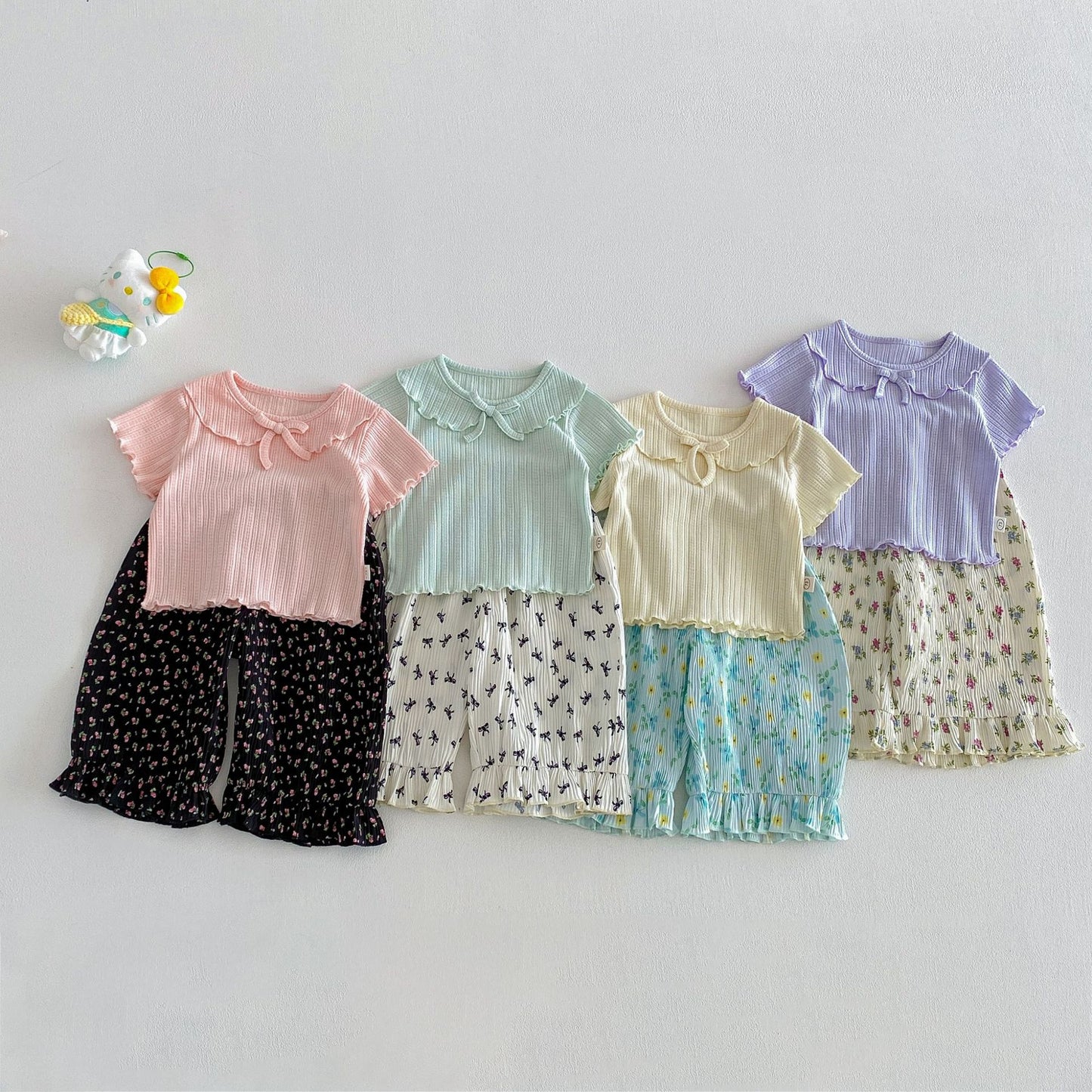 【BABY&KID】夏新作 丸襟無地TシャツSK105108