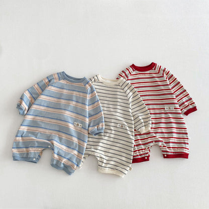 【BABY&KID】ボーダーカバーオールSK103523