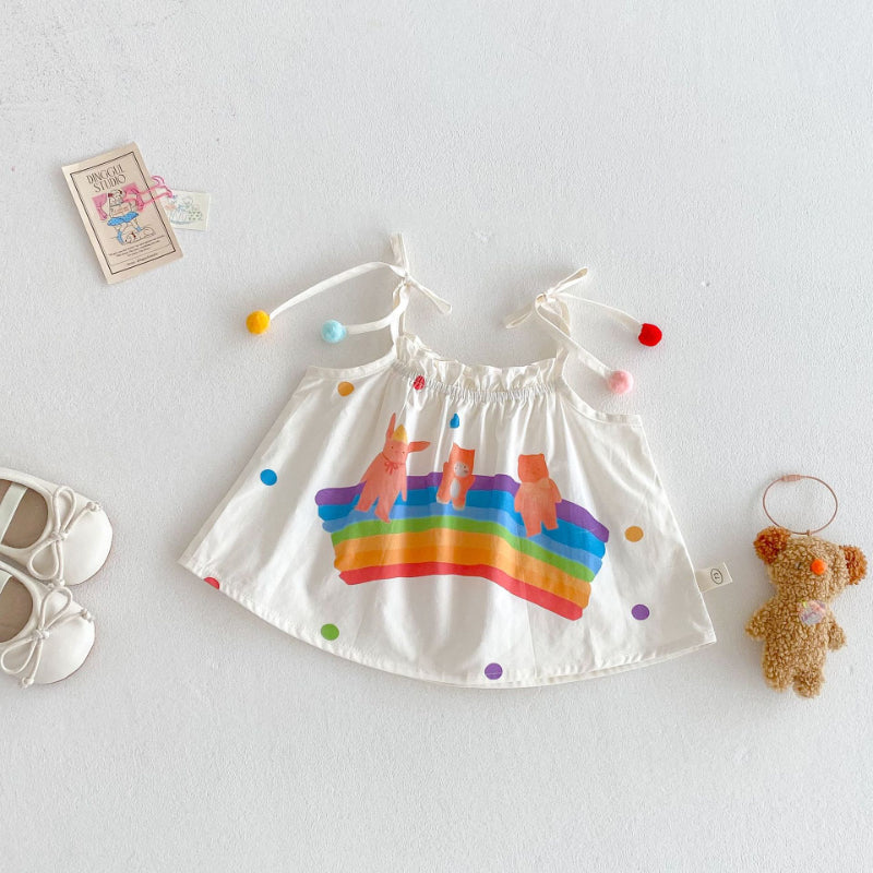 【BABY&KID】夏新作 レインボーセットアップSK080602