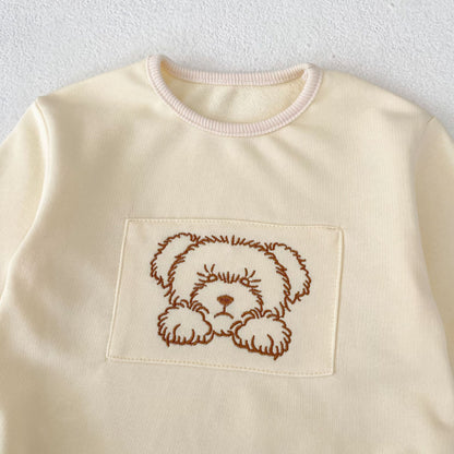 【BABY】かわいいくまさん長袖ロンパースSK093003