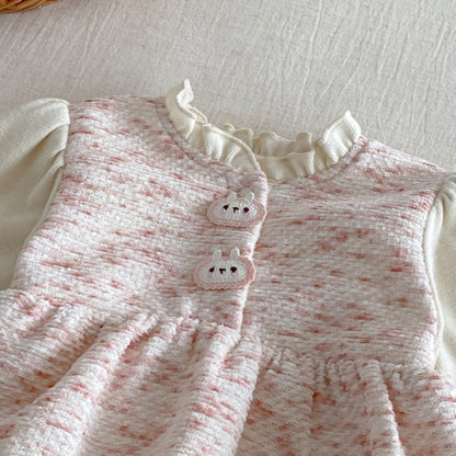 【BABY】冬新作うさぎあったかカバーオールSK103003