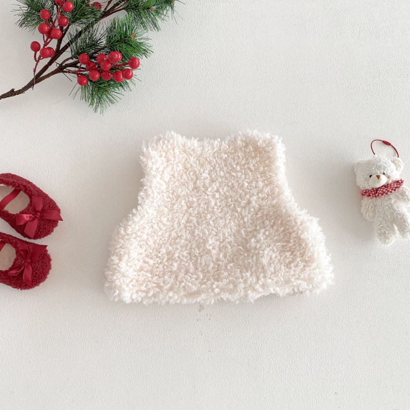 【BABY&KID】冬新作クリスマスキャラふわふわベストSK103035