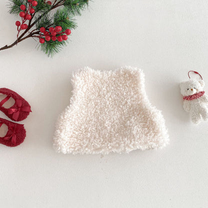 【BABY&KID】冬新作クリスマスキャラふわふわベストSK103035