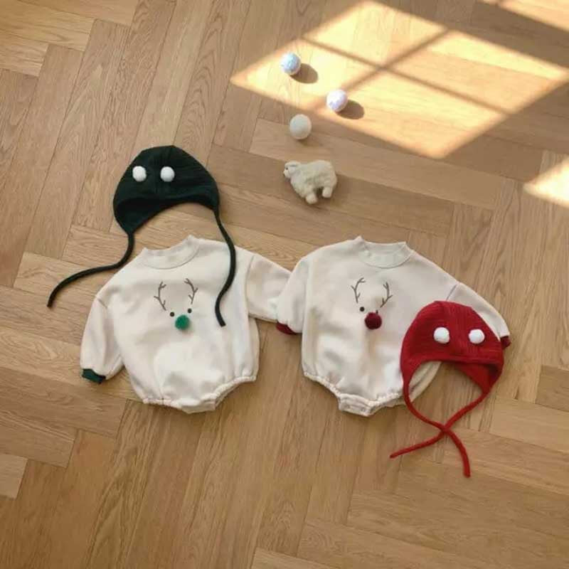 【BABY】トナカイプリントカバーオールSK102811