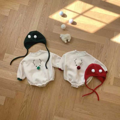 【BABY】トナカイプリントカバーオールSK102811