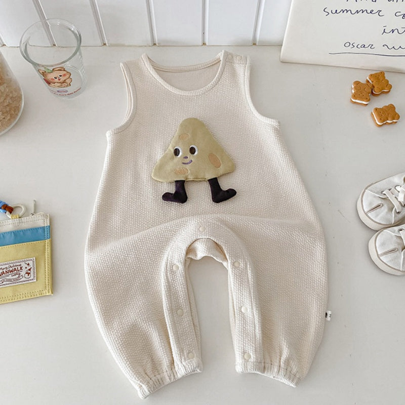 【BABY】チーズロンパース&ボーダーTシャツSK100415