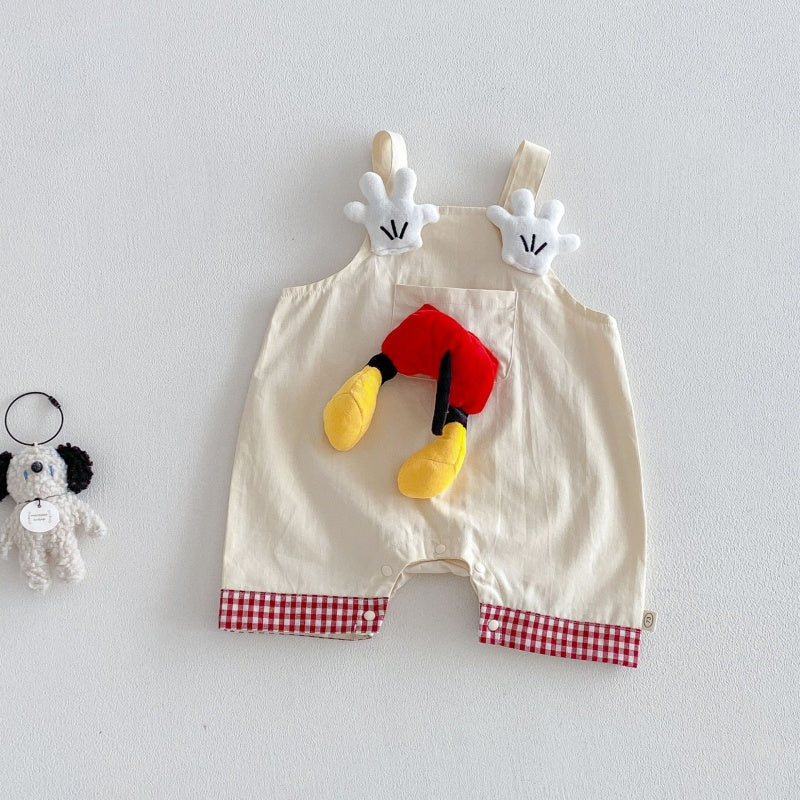 【BABY&KID】夏新作立体カートゥーンサロペットショートパンツ、総柄タンクトップSK105615
