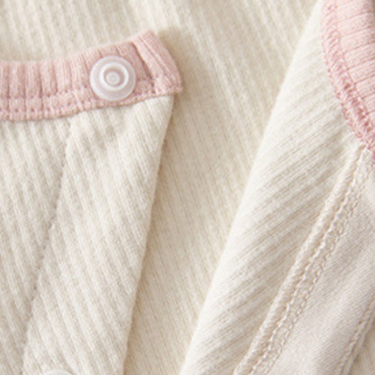 【BABY】北欧風カートゥーンワッペン綿カバーオールSK102625