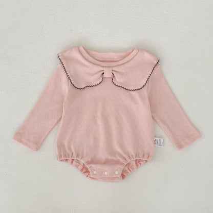 【BABY】リボン襟ロンパースSK102507