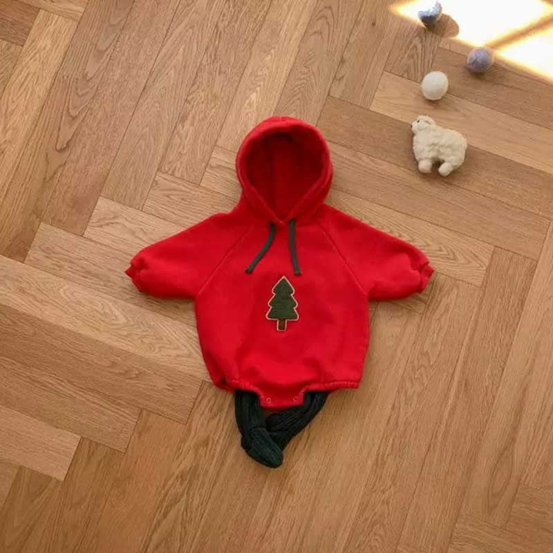 【BABY】ツリー刺繍カバーオールSK102806