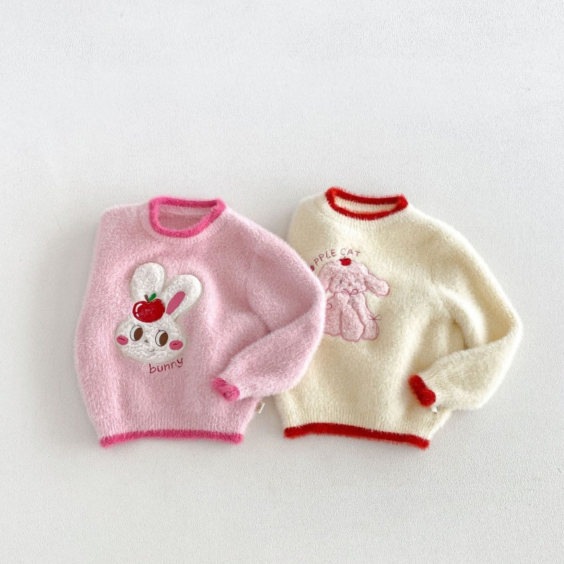 【BABY&KID】冬新作カートゥーン刺繍ニットSK108512