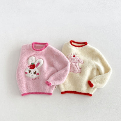 【BABY&KID】冬新作カートゥーン刺繍ニットSK108512