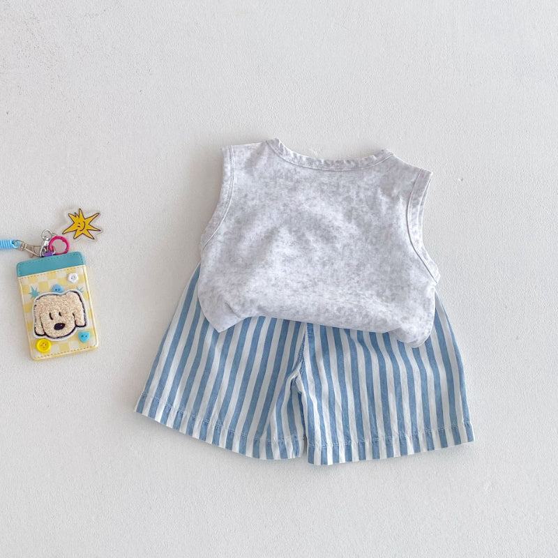 【BABY&KID】夏新作 カートゥーンtシャツ、トライプパンツSK080611
