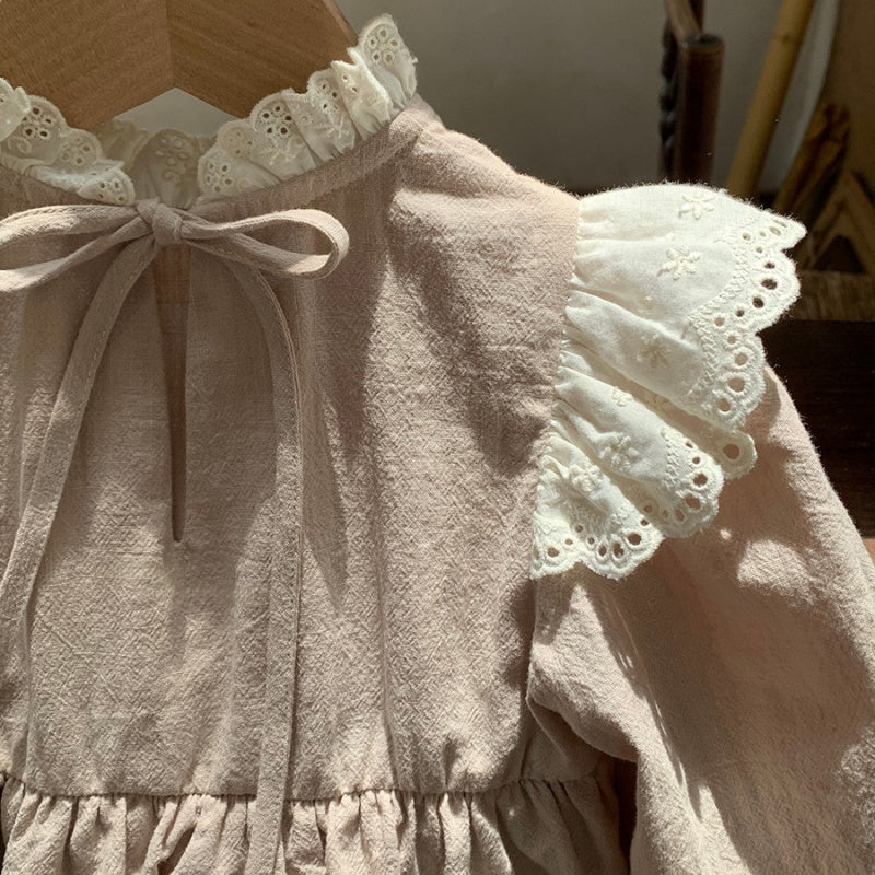 【BABY-予約限定】プリンセス風レースフリルロンパースSK101201