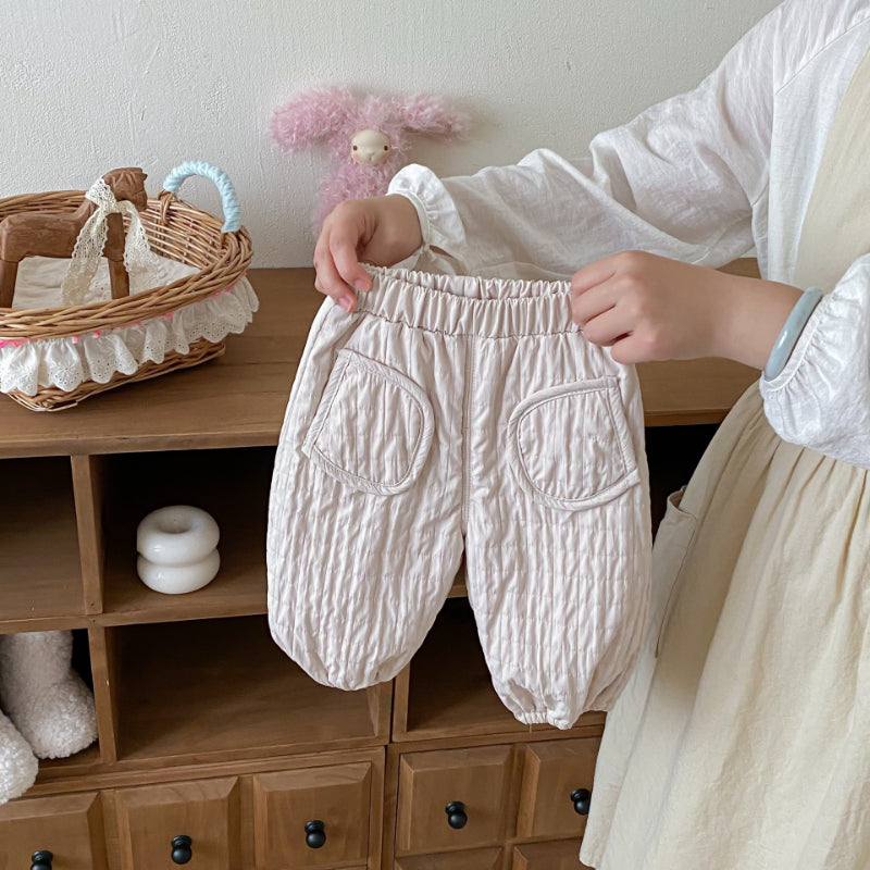 【BABY&KID】冬新作無地裏起毛パンツSK102531