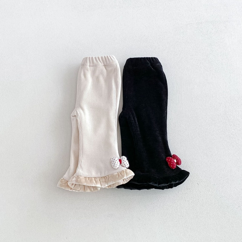【BABY&KID】冬新作蝶結び裏起毛パンツSK108507