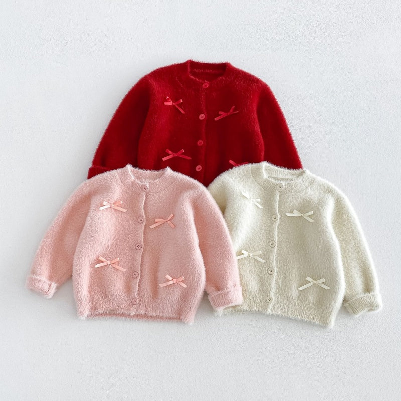 【BABY&KID】蝶結びニットカーディガンSK108106