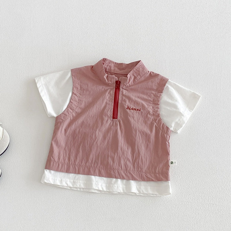 【BABY】夏新作ワークテイストセットアップSK104516