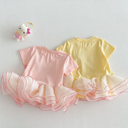 【BABY&KID】夏新作プリントチュールワンピースSK105520