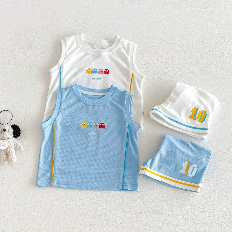 【BABY&KID】夏新作カートゥーンプリントセットアップSK105907