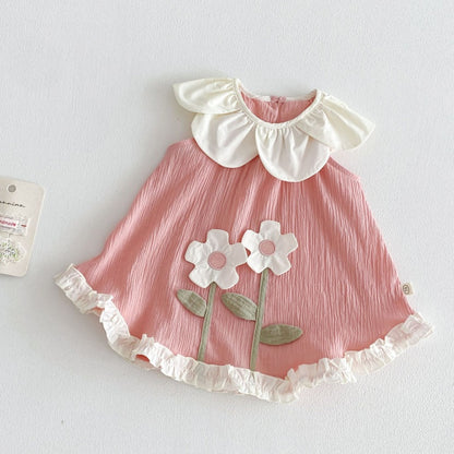 【BABY&KID】夏新作立体フラワーワンピースSK105913