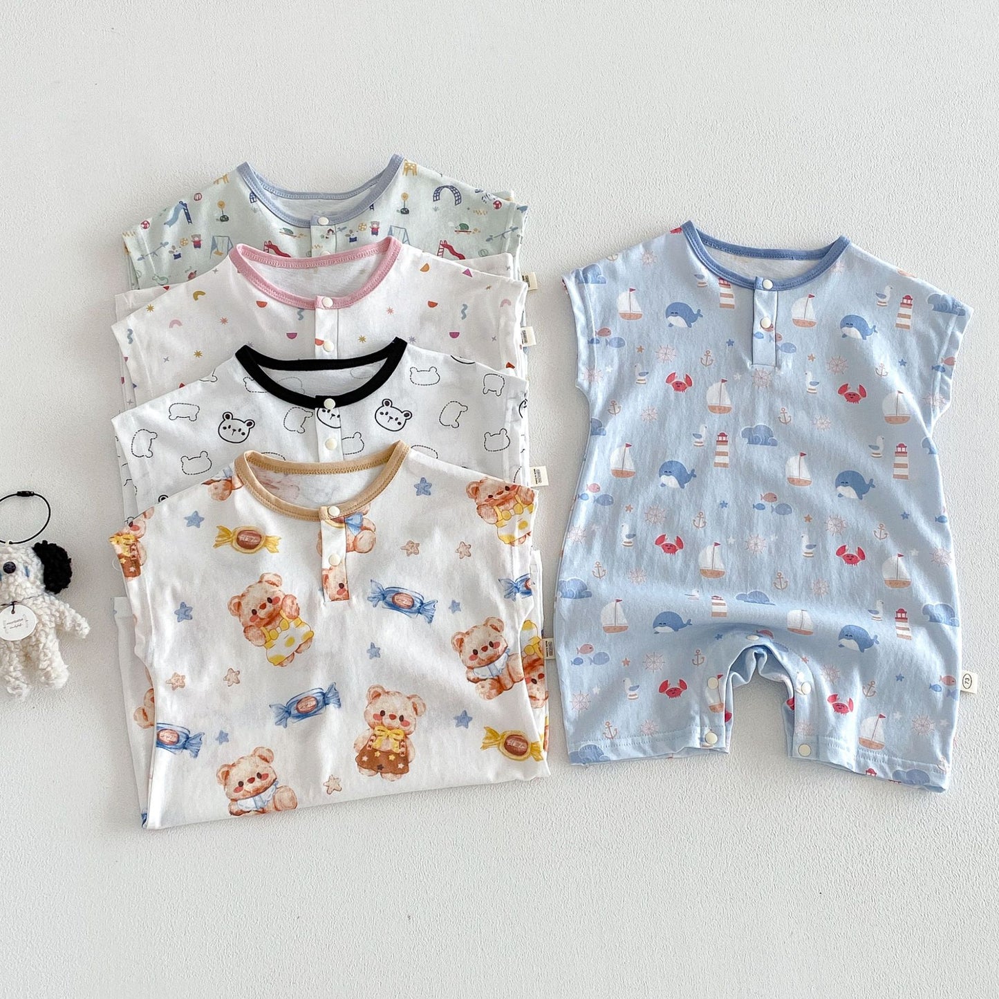 【BABY&KID】夏新作 カートゥーンカバーオールSK105120