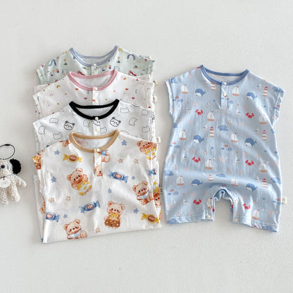 【BABY&KID】夏新作 カートゥーンカバーオールSK105120