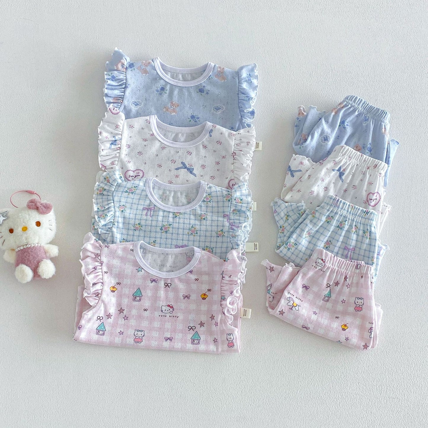 【BABY&KID】夏新作 小花柄セットアップSK105105