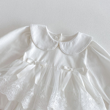 【BABY】チュールレースロンパースワンピSK103606