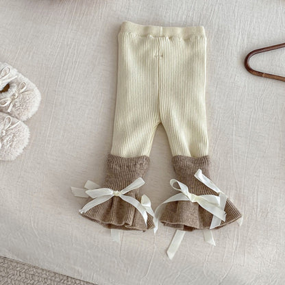 【BABY】冬新作リボンポケットウール中綿コートSK102727